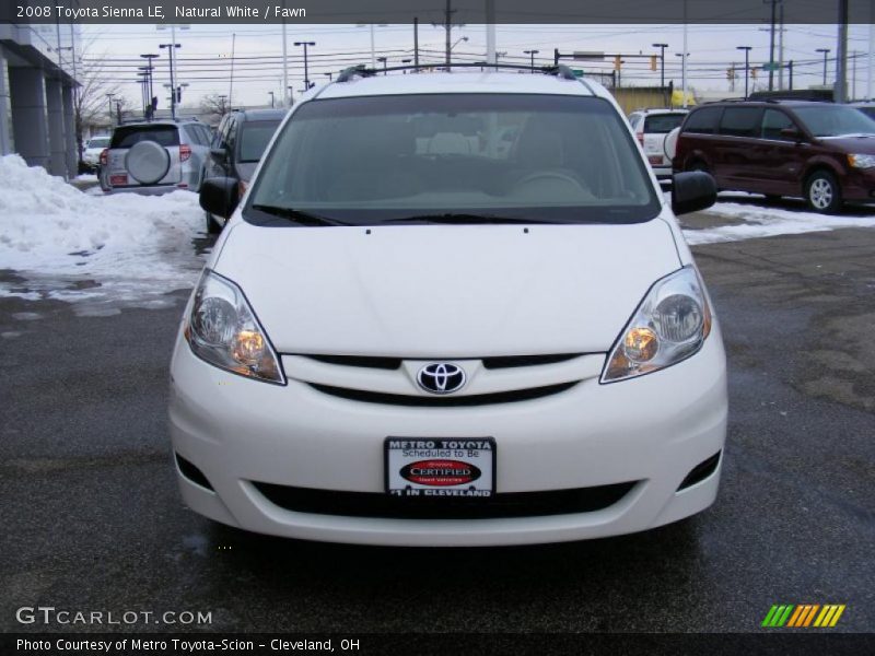 Natural White / Fawn 2008 Toyota Sienna LE