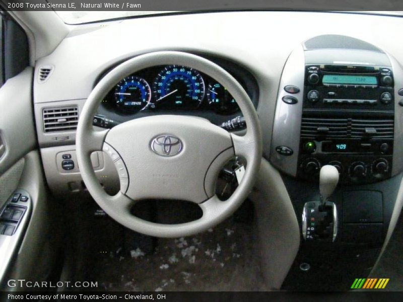 Natural White / Fawn 2008 Toyota Sienna LE