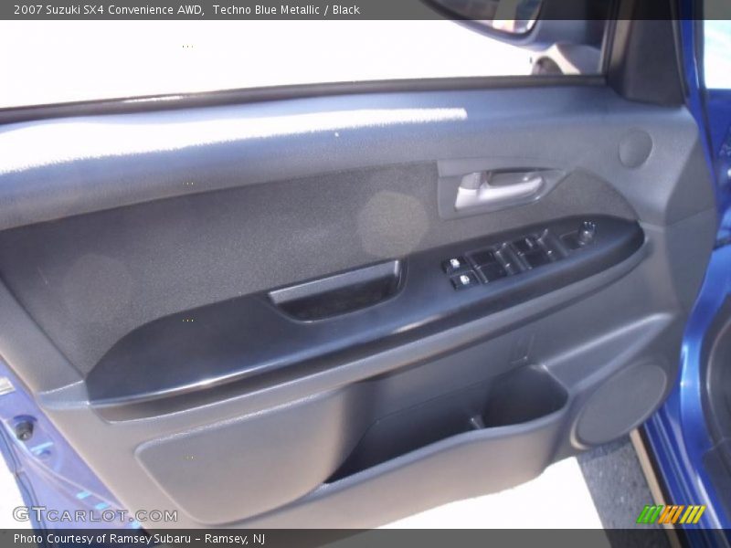 Techno Blue Metallic / Black 2007 Suzuki SX4 Convenience AWD