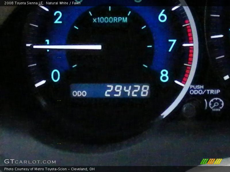 Natural White / Fawn 2008 Toyota Sienna LE