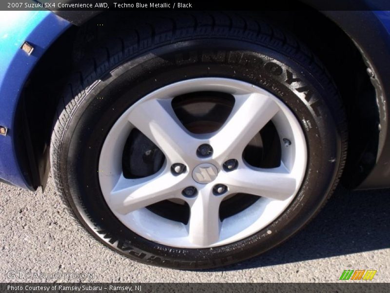 Techno Blue Metallic / Black 2007 Suzuki SX4 Convenience AWD