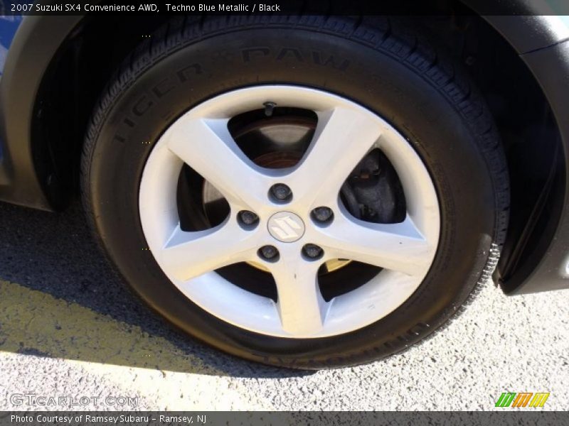 Techno Blue Metallic / Black 2007 Suzuki SX4 Convenience AWD