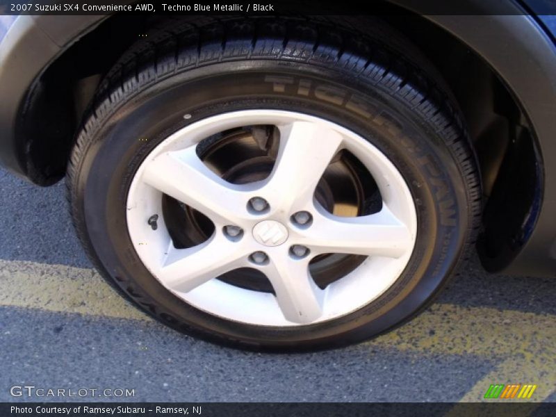 Techno Blue Metallic / Black 2007 Suzuki SX4 Convenience AWD