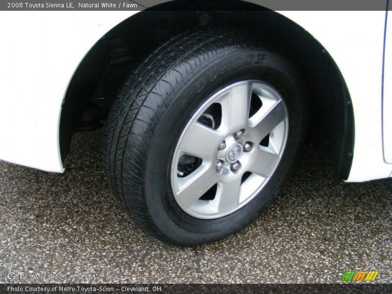 Natural White / Fawn 2008 Toyota Sienna LE