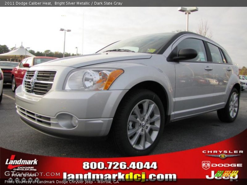 Bright Silver Metallic / Dark Slate Gray 2011 Dodge Caliber Heat