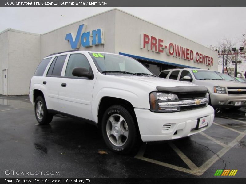Summit White / Light Gray 2006 Chevrolet TrailBlazer LS
