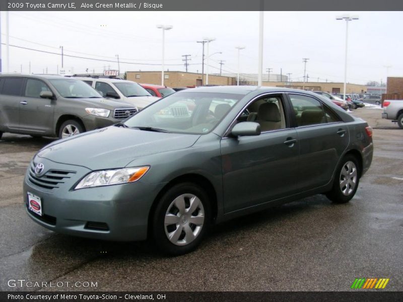 Aloe Green Metallic / Bisque 2009 Toyota Camry LE