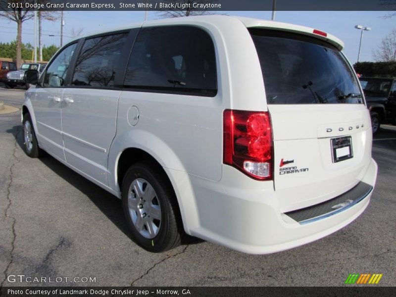 Stone White / Black/Light Graystone 2011 Dodge Grand Caravan Express