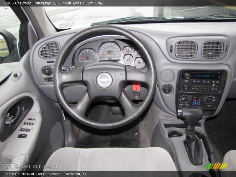 Summit White / Light Gray 2006 Chevrolet TrailBlazer LS