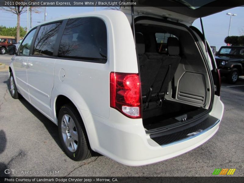 Stone White / Black/Light Graystone 2011 Dodge Grand Caravan Express