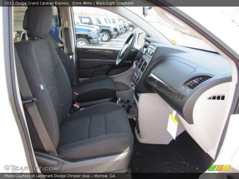 Stone White / Black/Light Graystone 2011 Dodge Grand Caravan Express