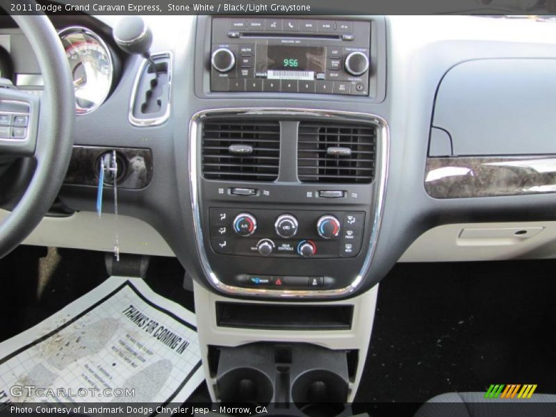 Stone White / Black/Light Graystone 2011 Dodge Grand Caravan Express
