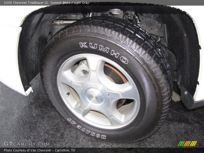 Summit White / Light Gray 2006 Chevrolet TrailBlazer LS