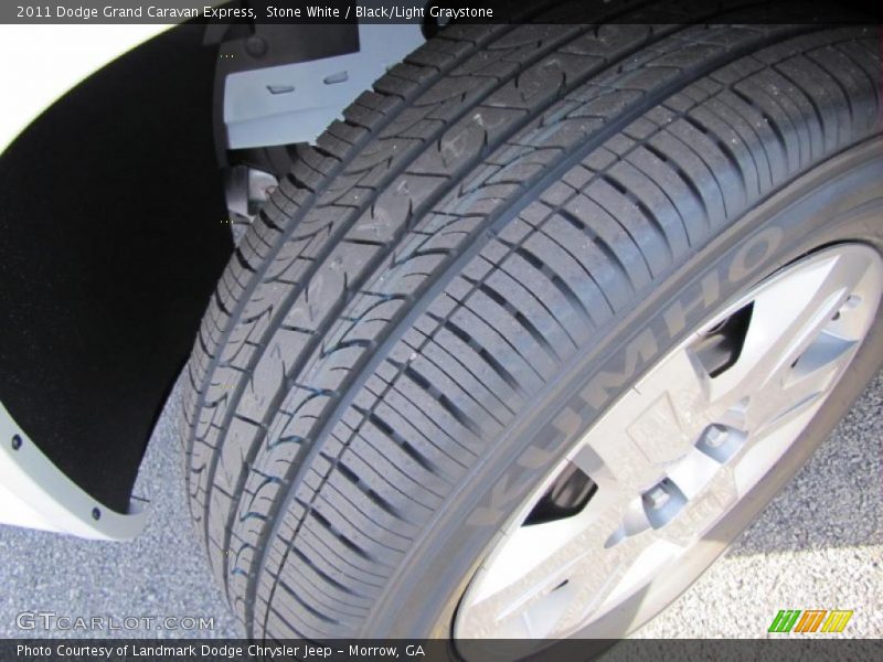 Stone White / Black/Light Graystone 2011 Dodge Grand Caravan Express