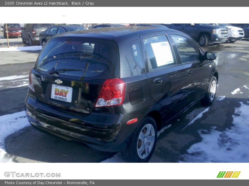 Black / Gray 2005 Chevrolet Aveo LS Hatchback