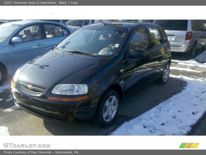 Black / Gray 2005 Chevrolet Aveo LS Hatchback