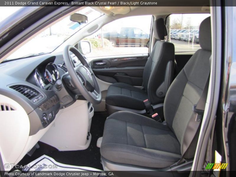  2011 Grand Caravan Express Black/Light Graystone Interior