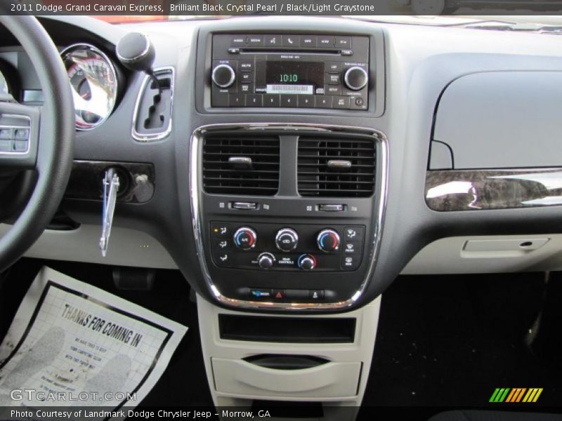 Controls of 2011 Grand Caravan Express