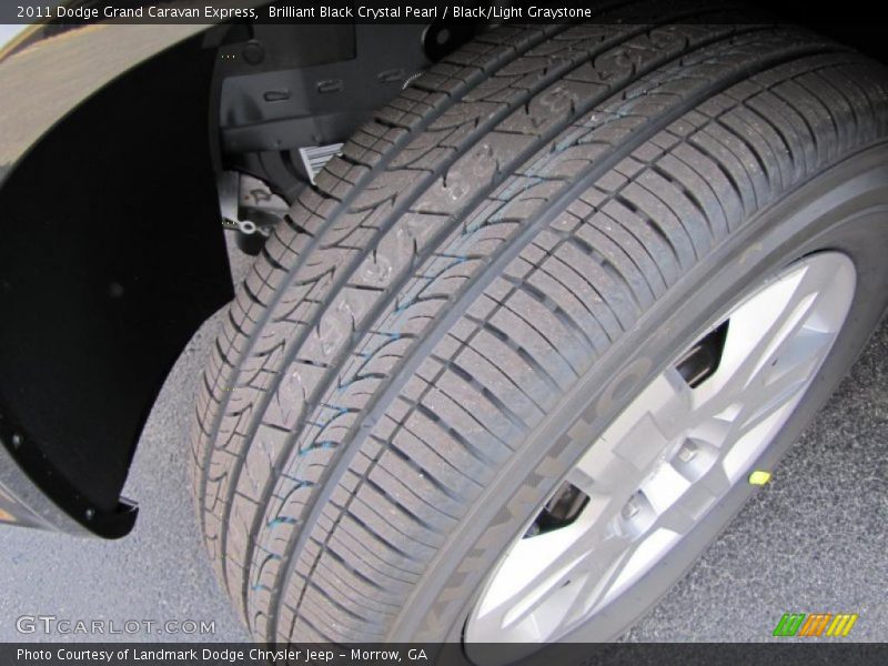 Brilliant Black Crystal Pearl / Black/Light Graystone 2011 Dodge Grand Caravan Express