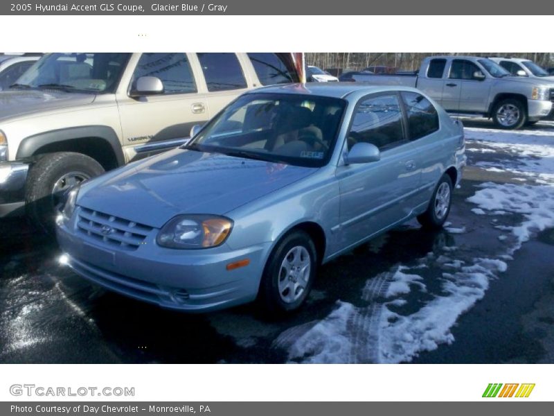 Glacier Blue / Gray 2005 Hyundai Accent GLS Coupe