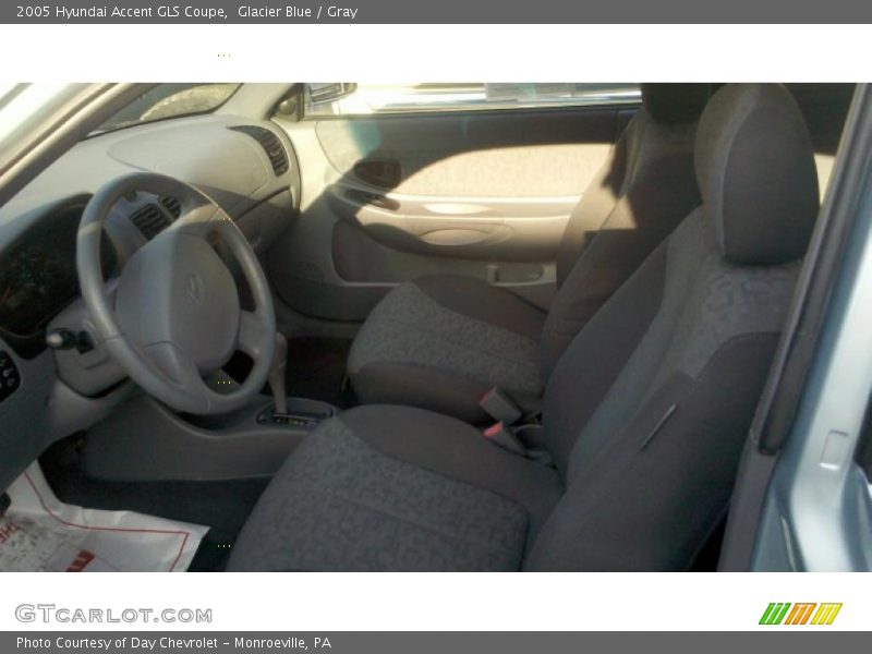 Glacier Blue / Gray 2005 Hyundai Accent GLS Coupe