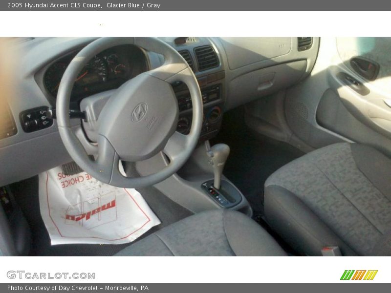 Glacier Blue / Gray 2005 Hyundai Accent GLS Coupe