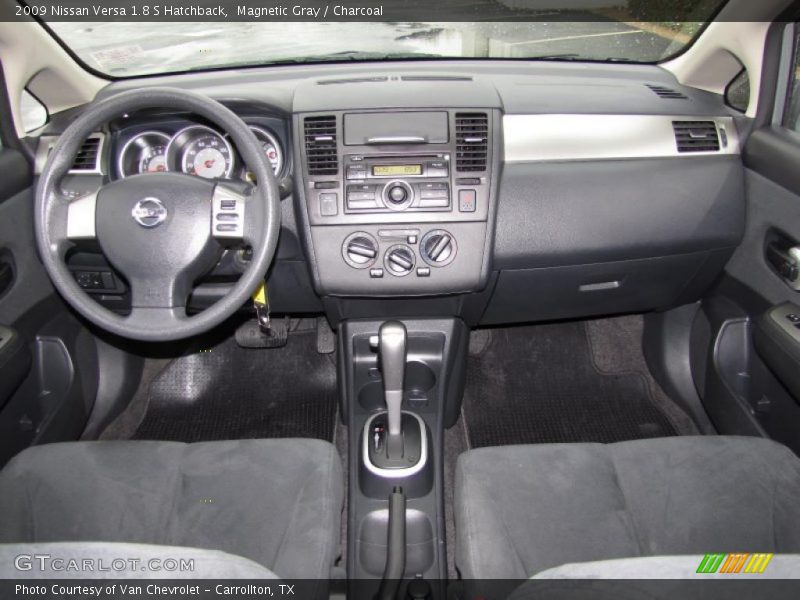 Magnetic Gray / Charcoal 2009 Nissan Versa 1.8 S Hatchback