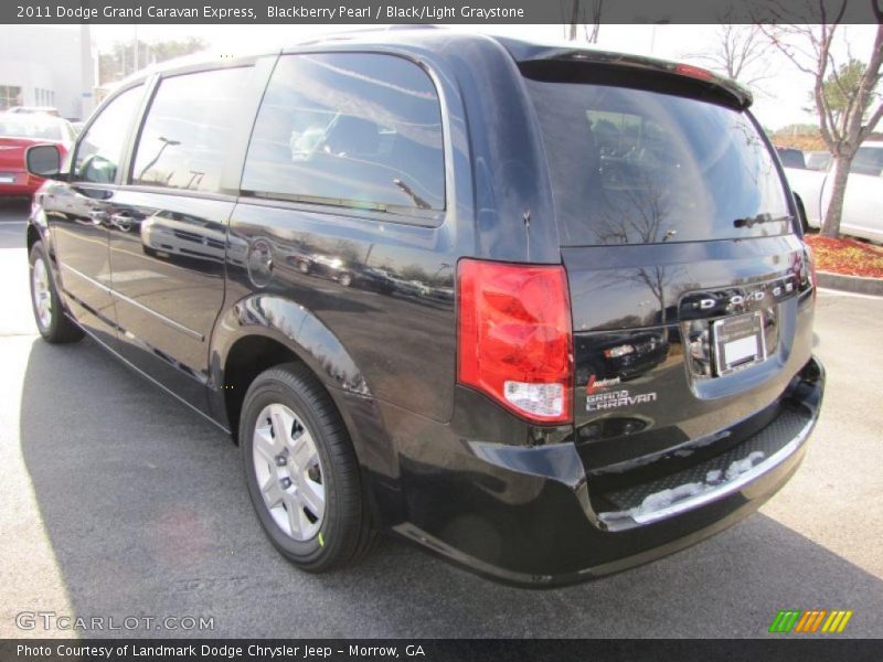 Blackberry Pearl / Black/Light Graystone 2011 Dodge Grand Caravan Express