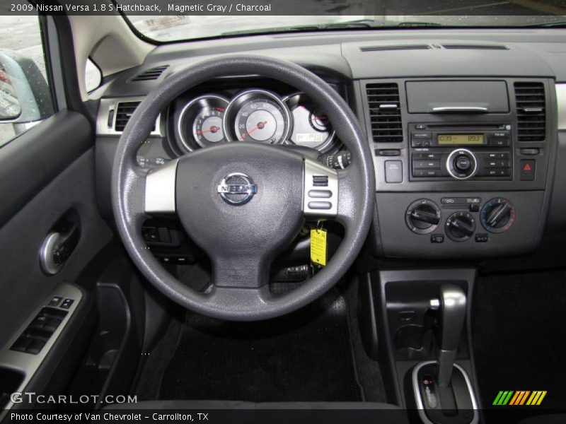 Magnetic Gray / Charcoal 2009 Nissan Versa 1.8 S Hatchback