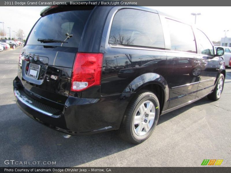Blackberry Pearl / Black/Light Graystone 2011 Dodge Grand Caravan Express