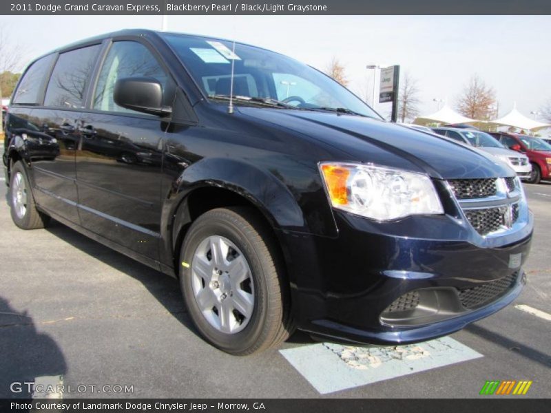 Blackberry Pearl / Black/Light Graystone 2011 Dodge Grand Caravan Express