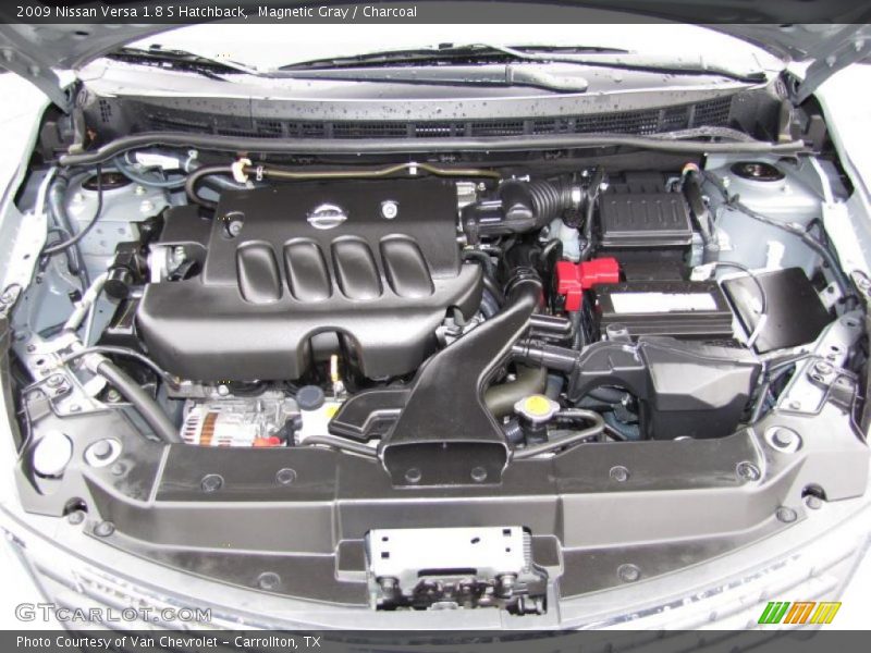 Magnetic Gray / Charcoal 2009 Nissan Versa 1.8 S Hatchback