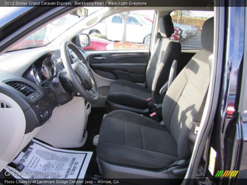 Blackberry Pearl / Black/Light Graystone 2011 Dodge Grand Caravan Express