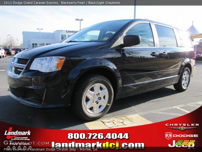 Blackberry Pearl / Black/Light Graystone 2011 Dodge Grand Caravan Express