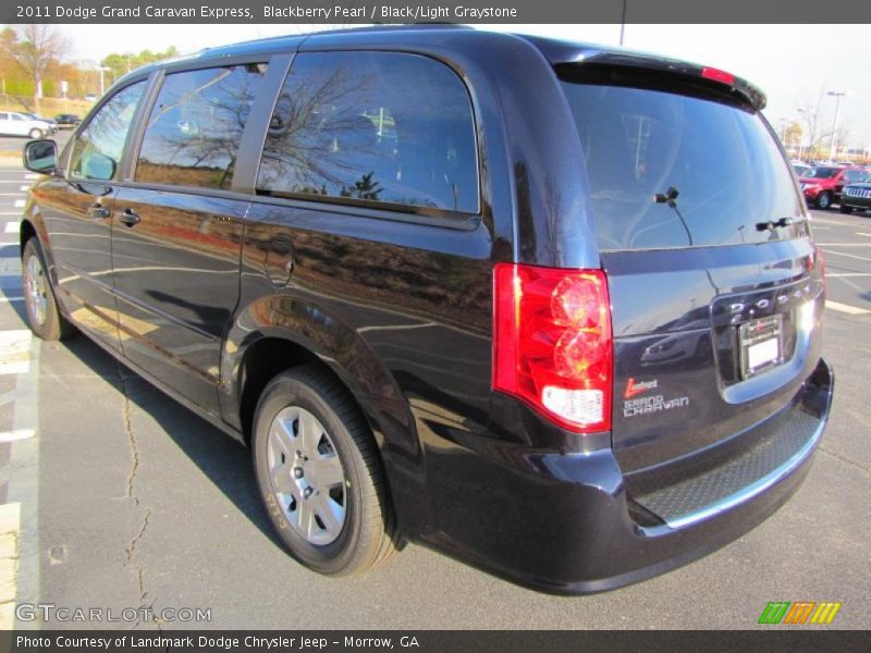 Blackberry Pearl / Black/Light Graystone 2011 Dodge Grand Caravan Express