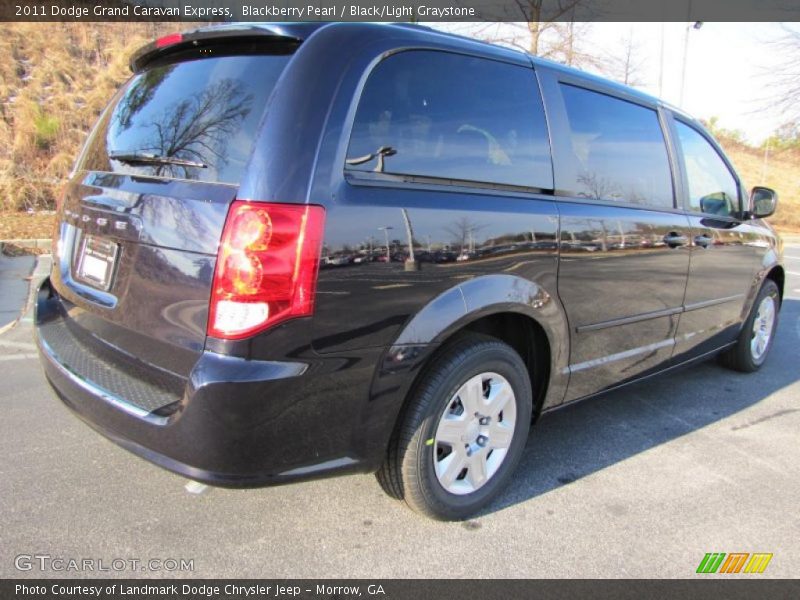 Blackberry Pearl / Black/Light Graystone 2011 Dodge Grand Caravan Express