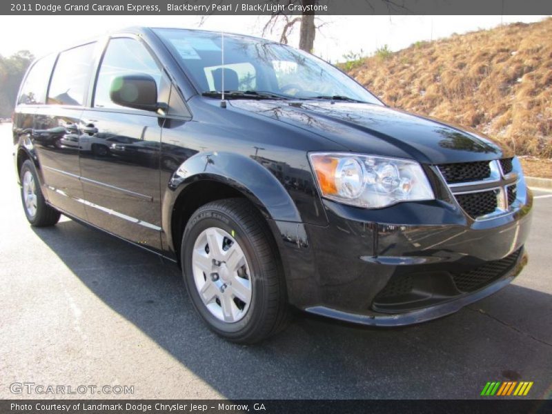 Blackberry Pearl / Black/Light Graystone 2011 Dodge Grand Caravan Express