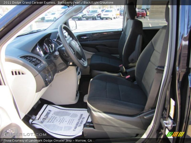 Blackberry Pearl / Black/Light Graystone 2011 Dodge Grand Caravan Express