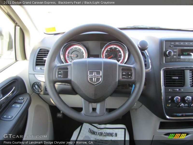 Blackberry Pearl / Black/Light Graystone 2011 Dodge Grand Caravan Express