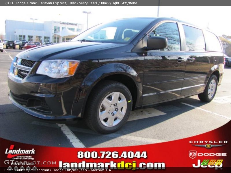 Blackberry Pearl / Black/Light Graystone 2011 Dodge Grand Caravan Express