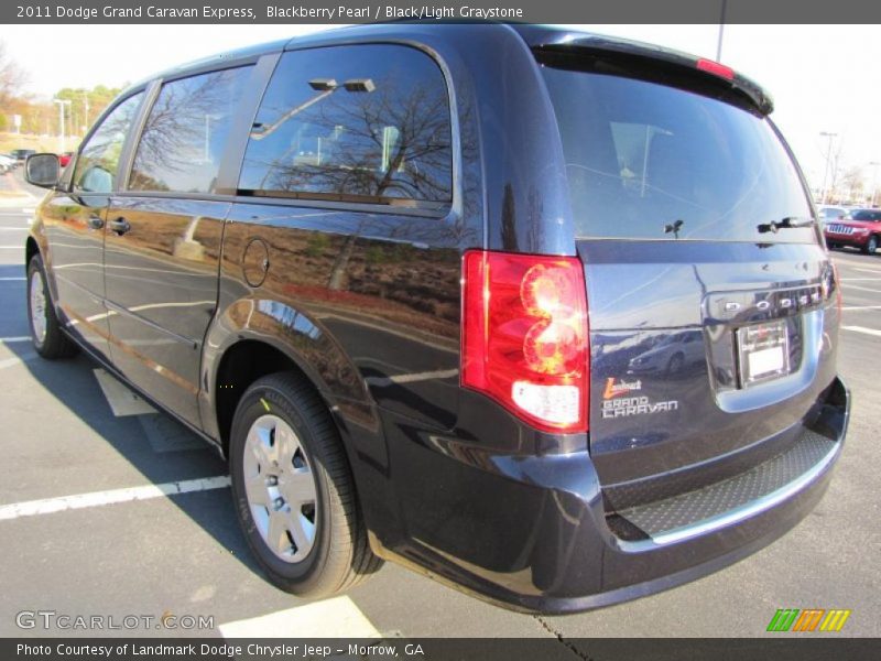 Blackberry Pearl / Black/Light Graystone 2011 Dodge Grand Caravan Express