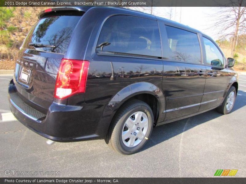 Blackberry Pearl / Black/Light Graystone 2011 Dodge Grand Caravan Express