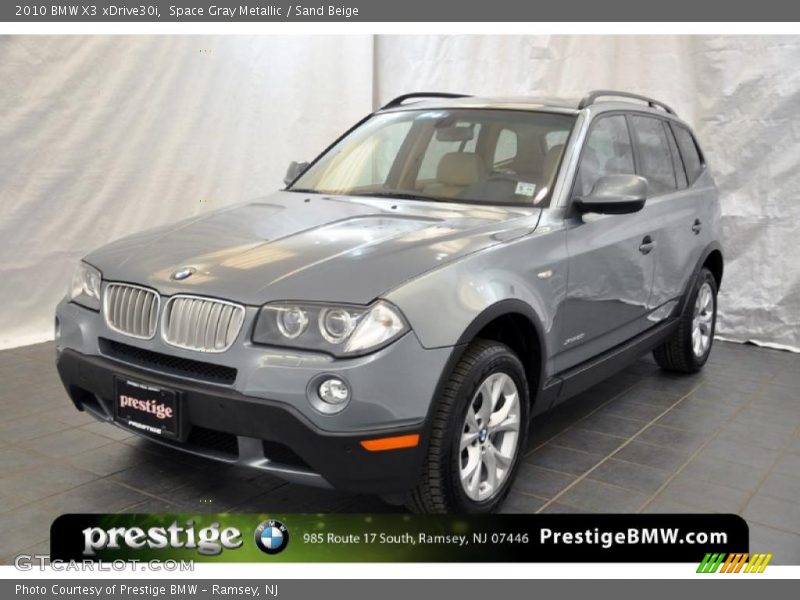 Space Gray Metallic / Sand Beige 2010 BMW X3 xDrive30i