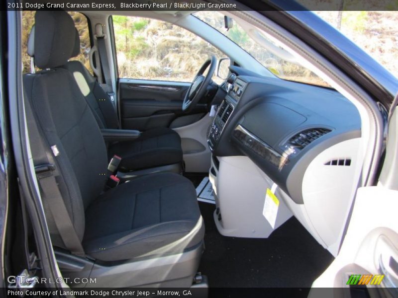 Blackberry Pearl / Black/Light Graystone 2011 Dodge Grand Caravan Express
