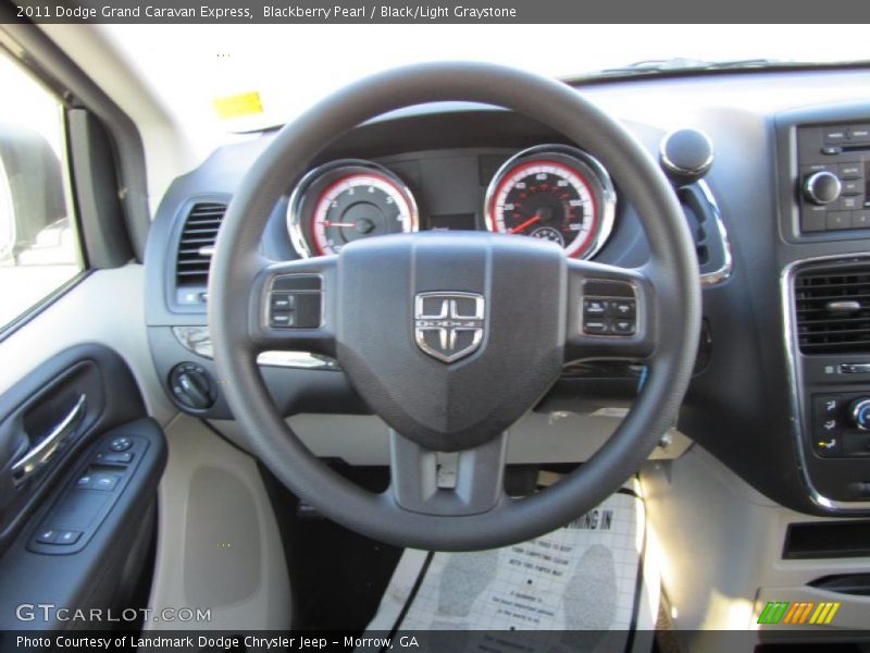 Blackberry Pearl / Black/Light Graystone 2011 Dodge Grand Caravan Express