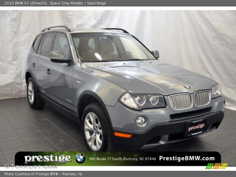 Space Gray Metallic / Sand Beige 2010 BMW X3 xDrive30i