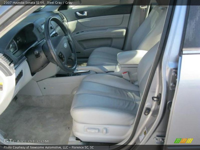 Steel Gray / Gray 2007 Hyundai Sonata SE V6