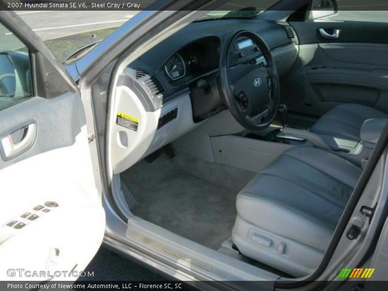 Steel Gray / Gray 2007 Hyundai Sonata SE V6