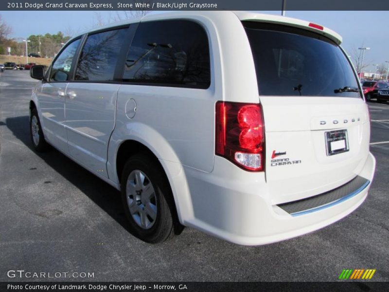 Stone White / Black/Light Graystone 2011 Dodge Grand Caravan Express