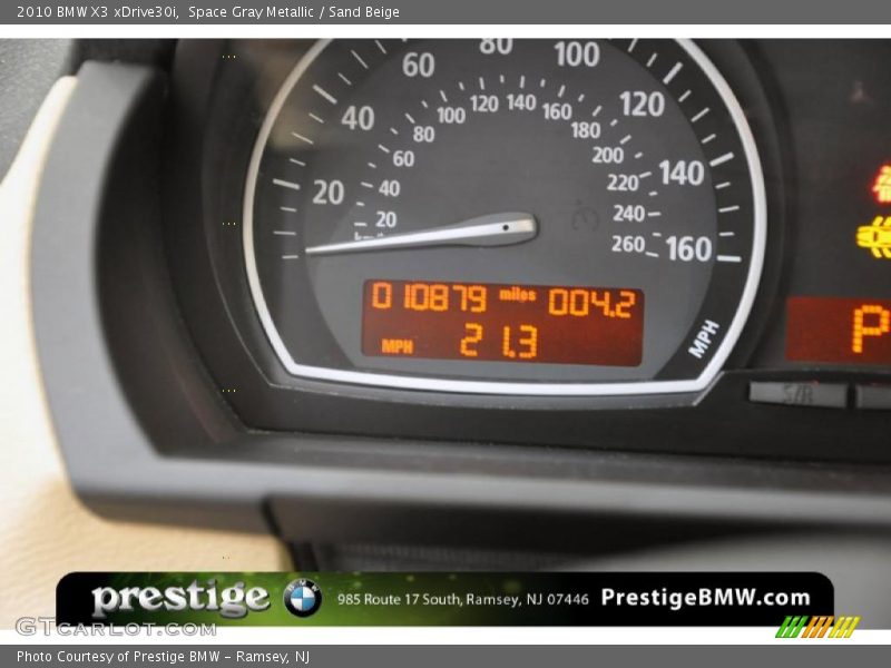 Space Gray Metallic / Sand Beige 2010 BMW X3 xDrive30i